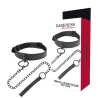 Darkness - Collier Noir Avec Chaîne